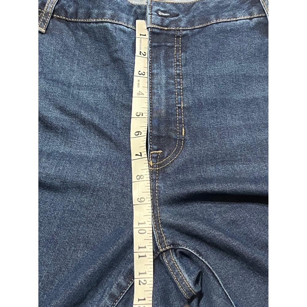 Edited x Hunter McGrady Women's 20W Dark Wash Straight Leg Cuffed Jeans NEW - Picture 4 of 7